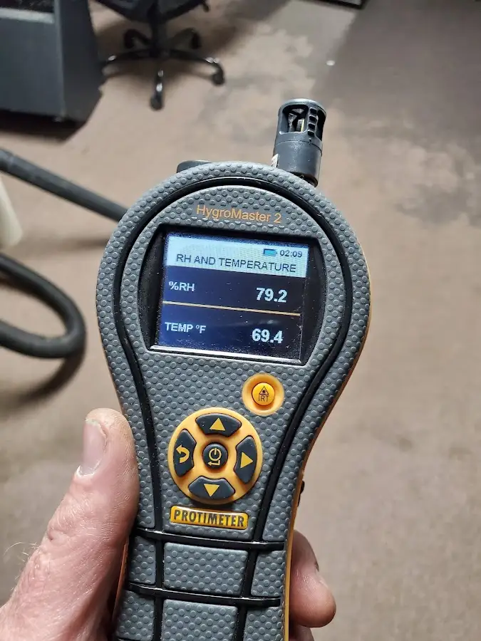 Moisture meter humidity assessment for Fire & Smoke Damage Restoration in Martin